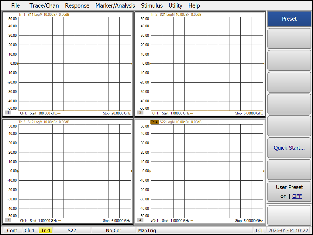 VNA 4-Window Scan